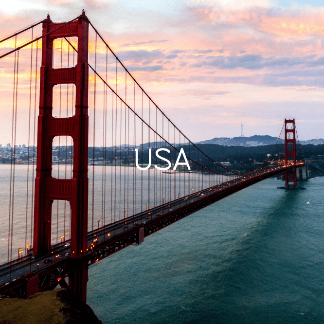 Red Golden Gate Bridge over Water