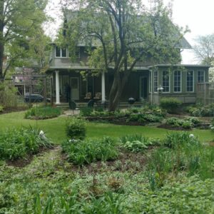 Airbnb Exterior Green Garden with Trees