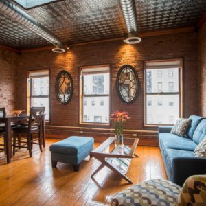 Park Slope–NY- Airbnb-Option-4-Living Room and dining table