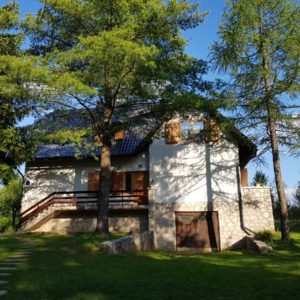 Airbnb Exterior Facade, with Trees in Front