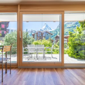 Zermatt-Airbnb-Option-1-Living Room Matterhorn View