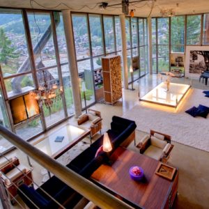Zermatt-Airbnb-Option-6-Big Open Space Living Room with View Matterhorn