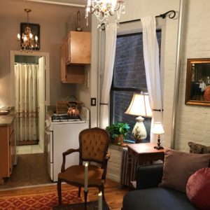 East Village–NY- Airbnb-Option-2-Living Room and kitchen