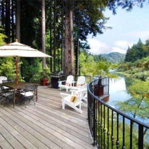 Sonoma County–CA- Airbnb-Option-6-Deck on river