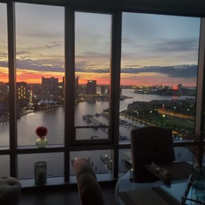 Airbnb Baltimore Inner Harbor-option 2- Inner Harbour view from dining table