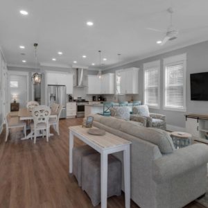 Airbnb grayton beach-option 5-Living room and kitchen