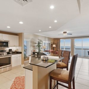 VRBO panama city beach calypso-option 7-Open space Kitchen and living area