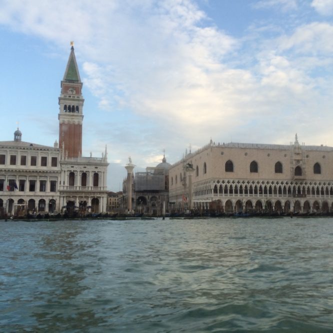 View of Saint Marks from lagoon Venice