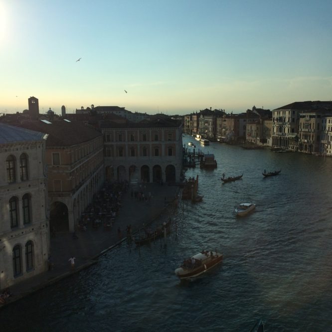 Venice view over Canal Grande- Fondaco Dei Tedeschi