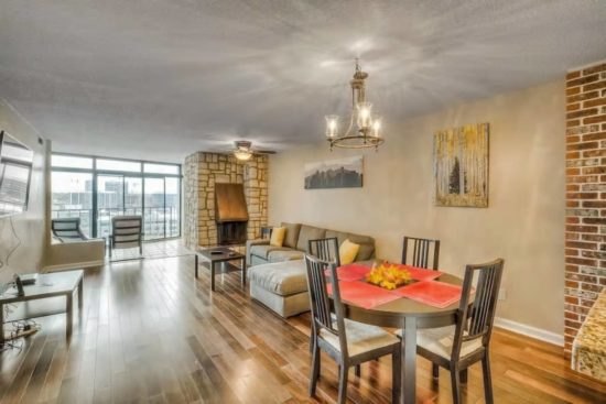Airbnb near Coors Field-Option-1-Living-Room